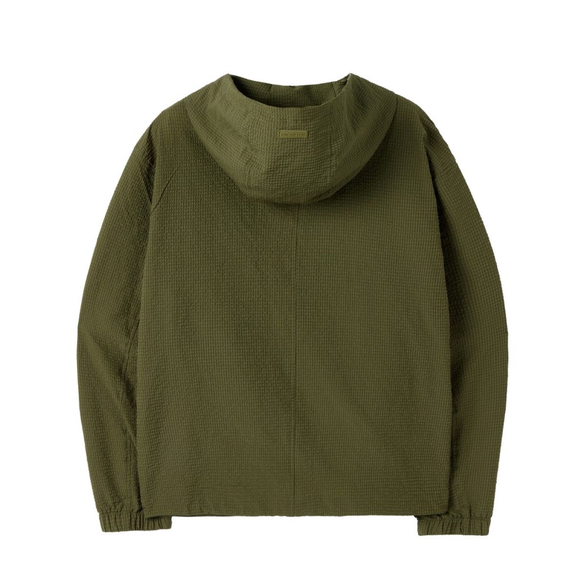 브롬톤 런던(BROMPTON LONDON) SEERSUCKER LONG SLEEVES HOOD FULL ZIP - KHAKI (P252MJP485)