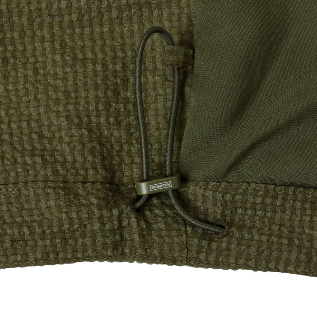 브롬톤 런던(BROMPTON LONDON) SEERSUCKER LONG SLEEVES HOOD FULL ZIP - KHAKI (P252MJP485)