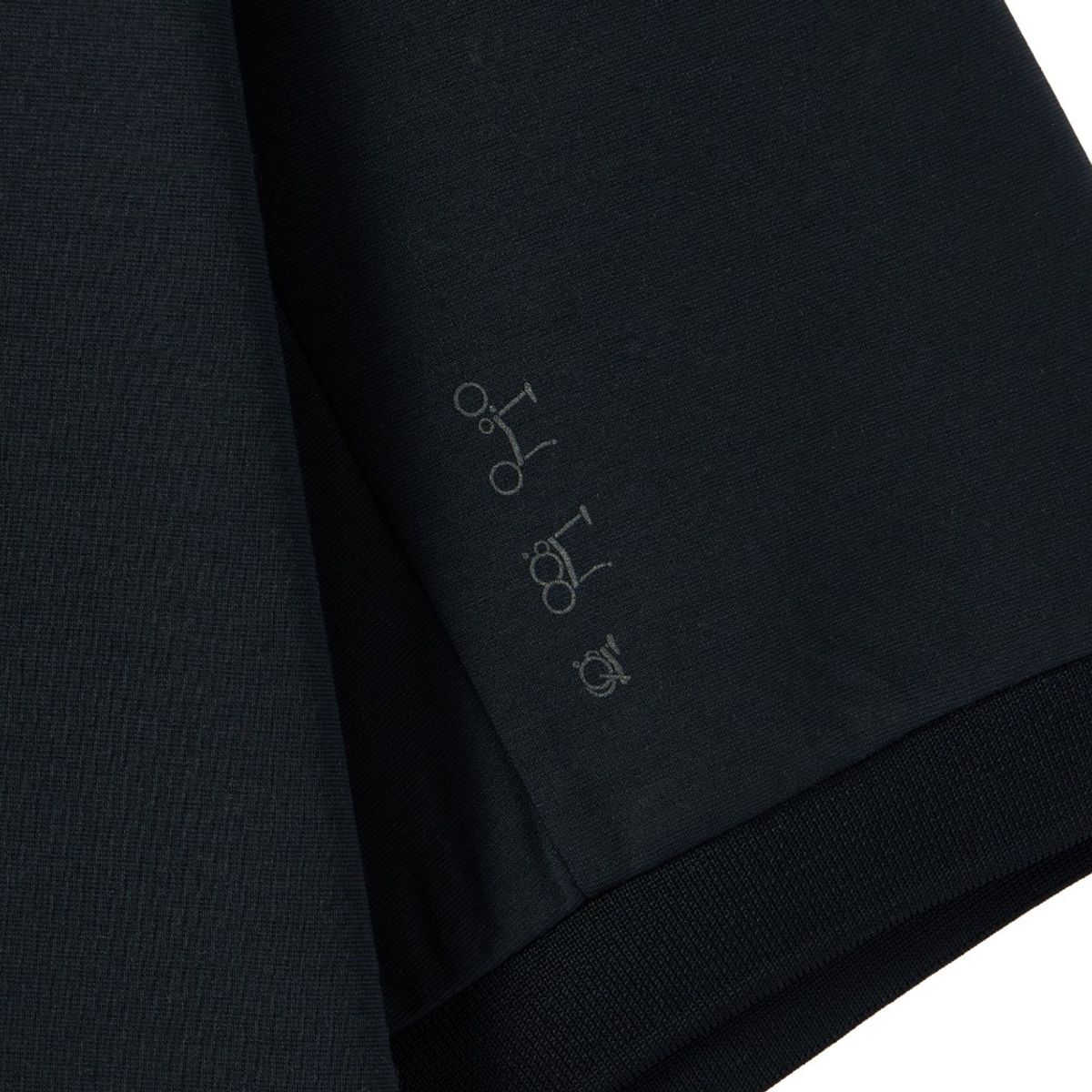 브롬톤 런던(BROMPTON LONDON) SUPIMA COLLAR T-SHIRT - BLACK (P252MPL130)
