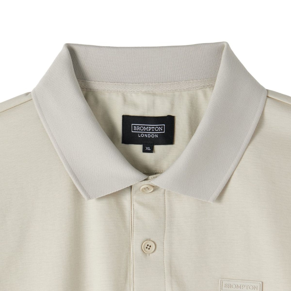 브롬톤 런던(BROMPTON LONDON) SUPIMA COLLAR T-SHIRT - L/GREY (P252MPL130)