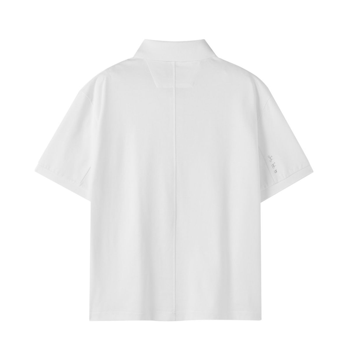 브롬톤 런던(BROMPTON LONDON) SUPIMA COLLAR T-SHIRT - WHITE (P252MPL130)
