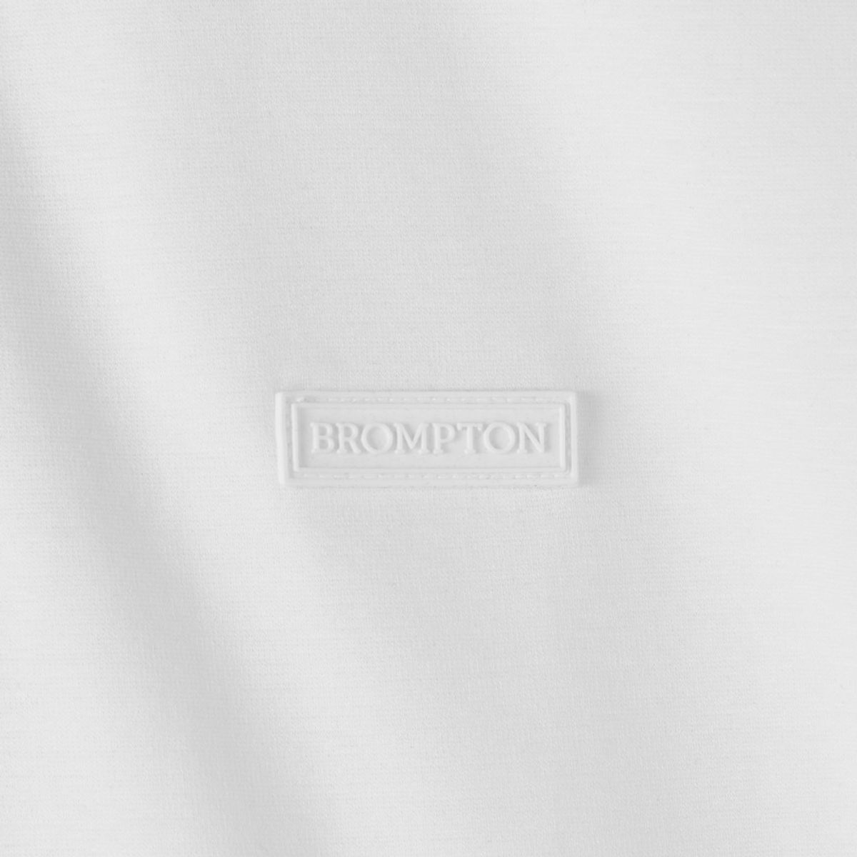 브롬톤 런던(BROMPTON LONDON) SUPIMA COLLAR T-SHIRT - WHITE (P252MPL130)
