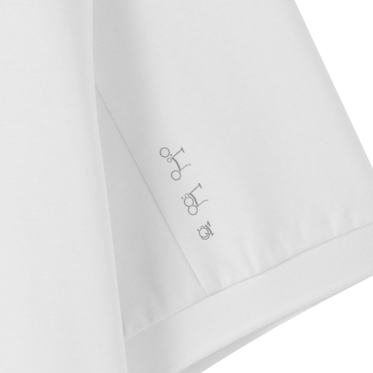 브롬톤 런던(BROMPTON LONDON) SUPIMA COLLAR T-SHIRT - WHITE (P252MPL130)