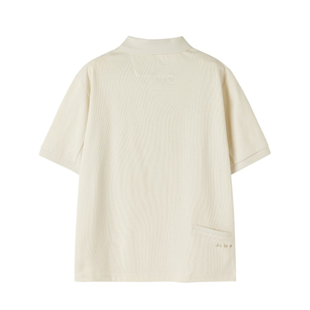 브롬톤 런던(BROMPTON LONDON) COLLAR T-SHIRT - BUTTER (P252UPL131)