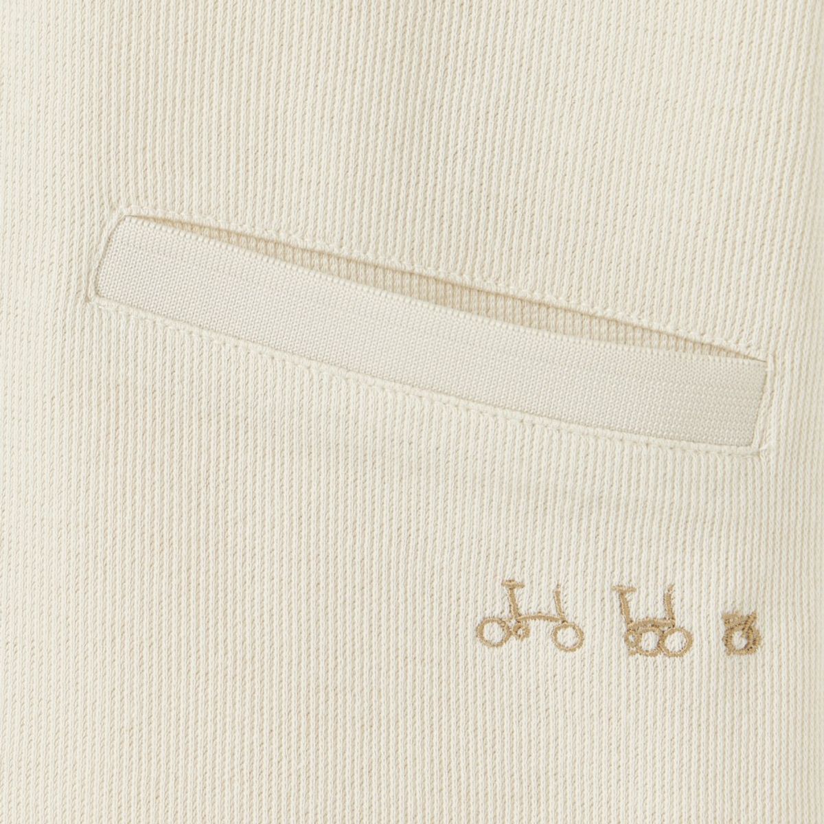 브롬톤 런던(BROMPTON LONDON) COLLAR T-SHIRT - BUTTER (P252UPL131)