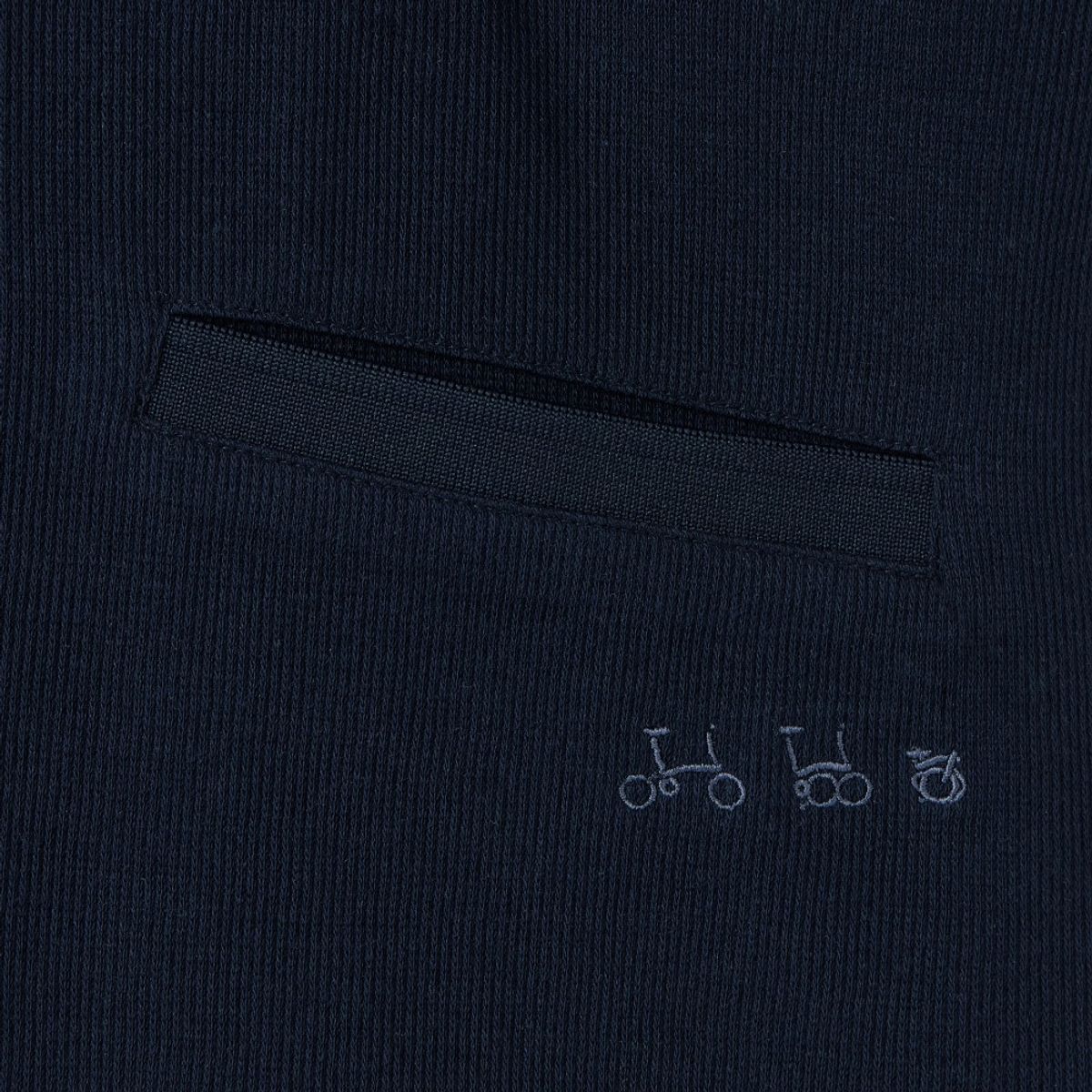 브롬톤 런던(BROMPTON LONDON) COLLAR T-SHIRT - NAVY (P252UPL131)