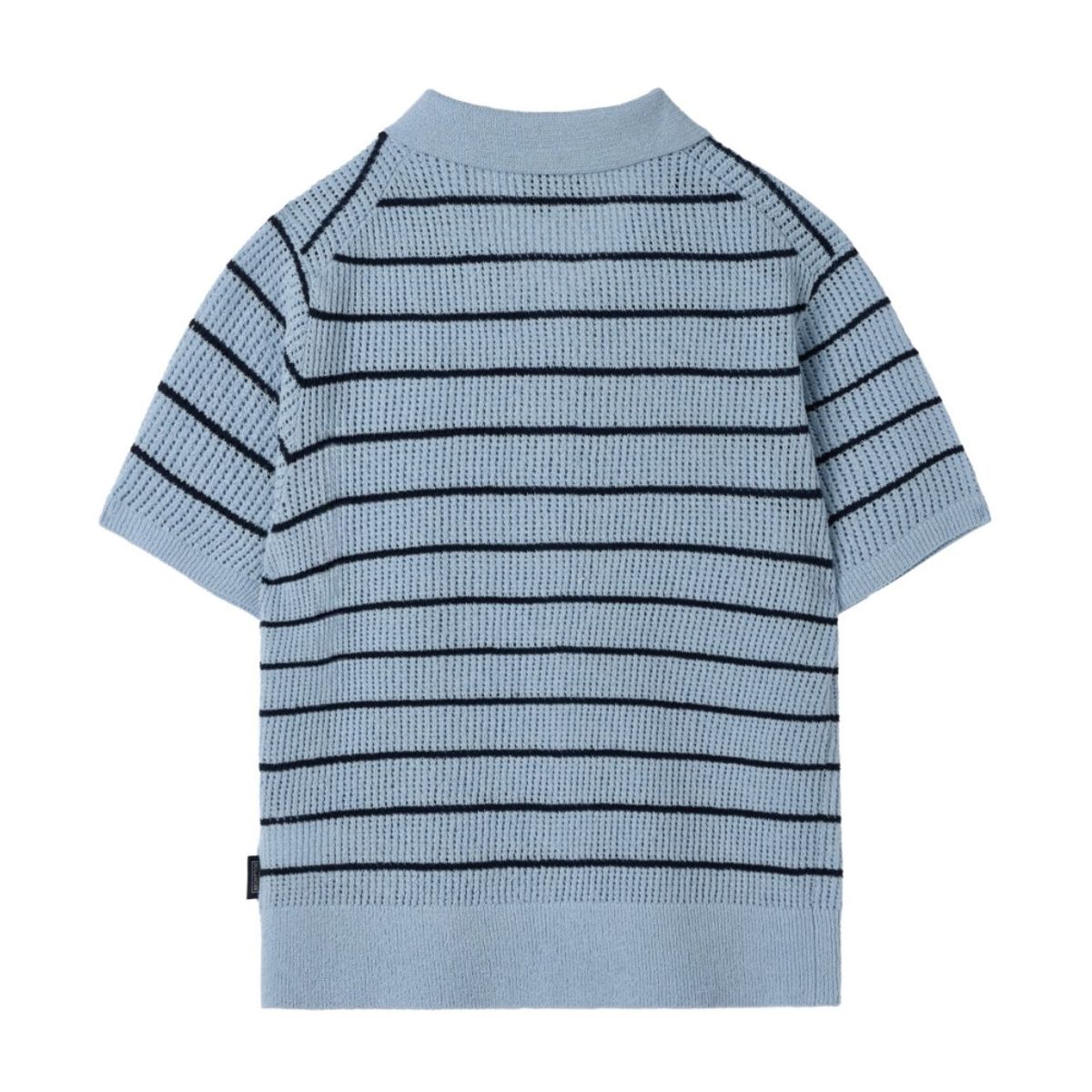 브롬톤 런던(BROMPTON LONDON) W STRIPED CADIGAN SWEATER - SKY BLUE (P252WKT430)