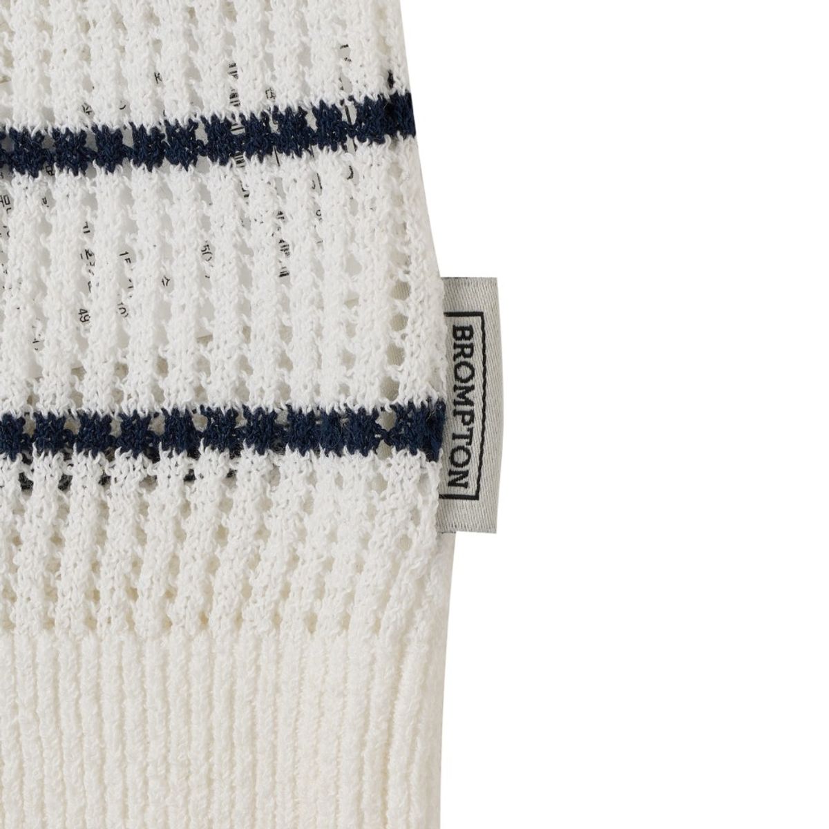브롬톤 런던(BROMPTON LONDON) W STRIPED CADIGAN SWEATER - WHITE (P252WKT430)