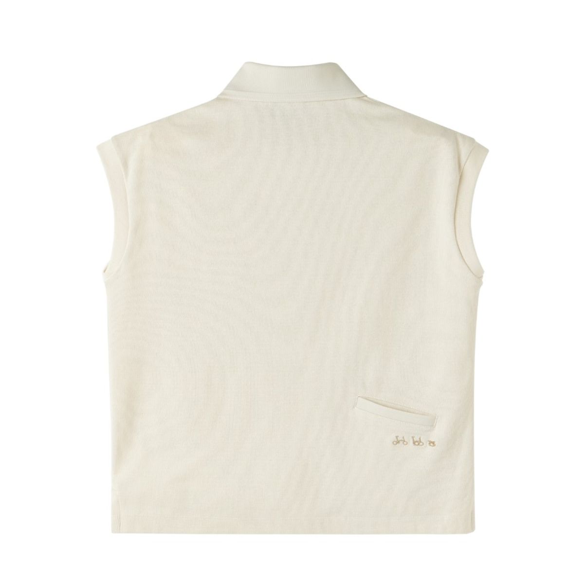 브롬톤 런던(BROMPTON LONDON) W COLLAR T-SHIRT - BUTTER (P252WPL131)
