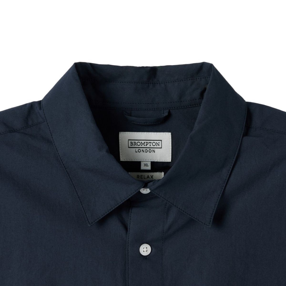 브롬톤 런던(BROMPTON LONDON) BIOWASHED HALF SLEEVE SHIRT - NAVY (P252MSH433)