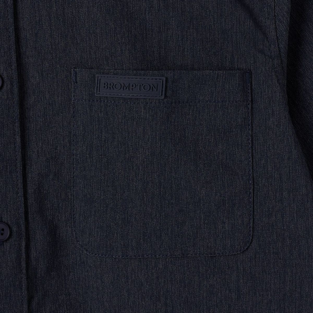 브롬톤 런던(BROMPTON LONDON) W DENIM-LIKE HALF SLEEVE SHIRT - NAVY (P252WSH180)