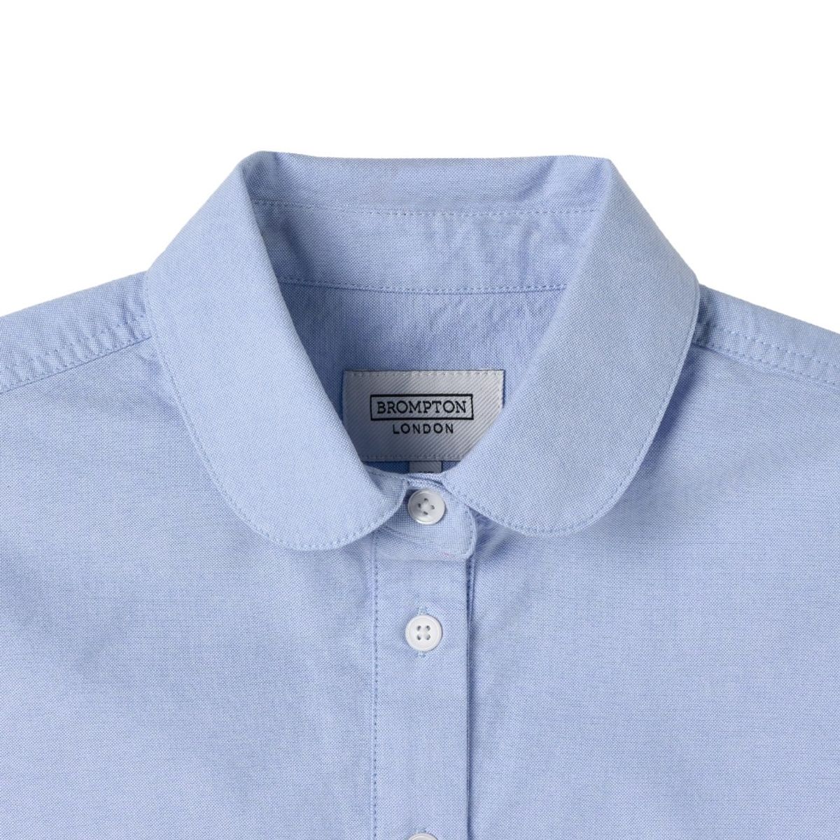 브롬톤 런던(BROMPTON LONDON) W OXFORD HALF SLEEVE COLLAR SHIRT - BLUE (P252WSH434)