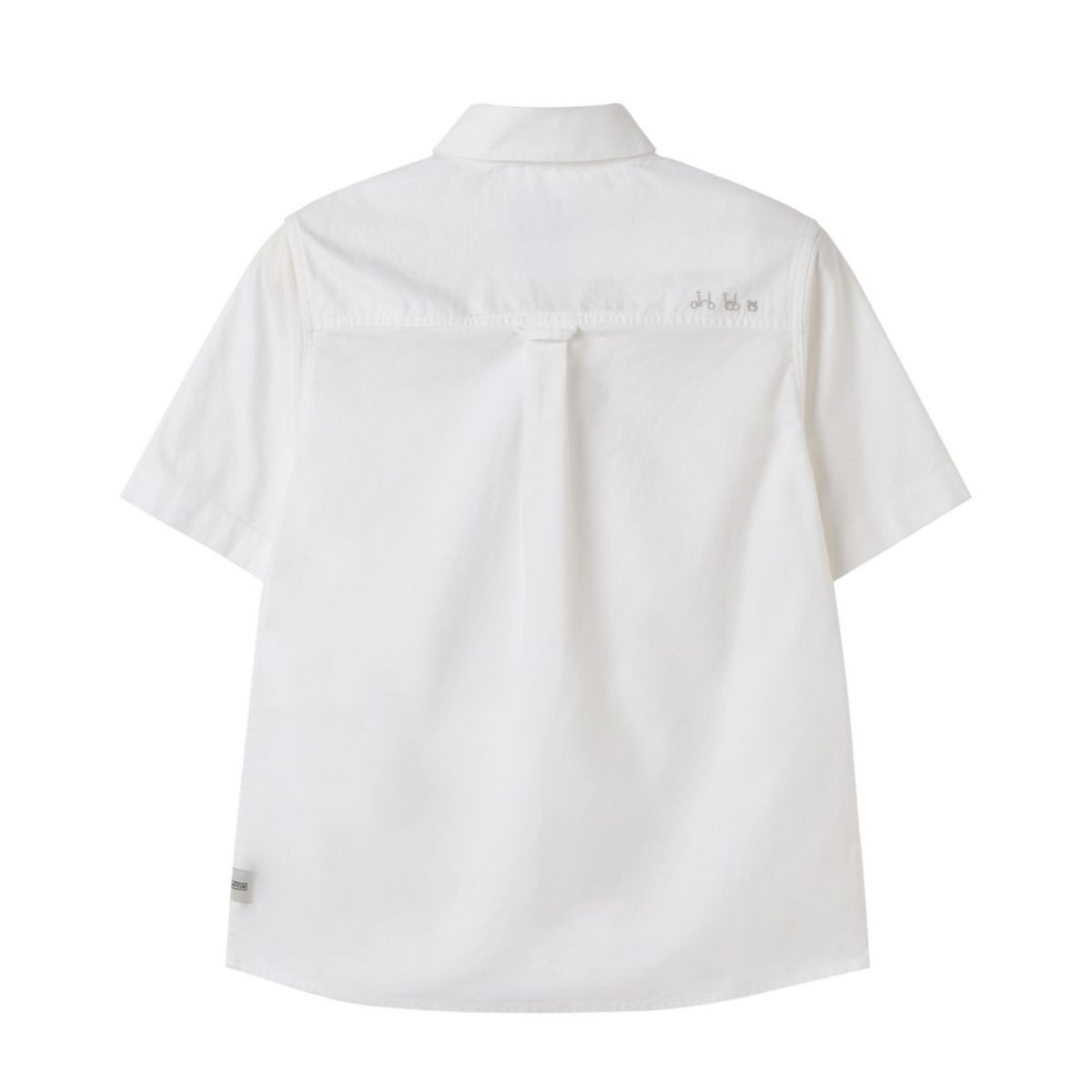 브롬톤 런던(BROMPTON LONDON) W OXFORD HALF SLEEVE COLLAR SHIRT - WHITE (P252WSH434)