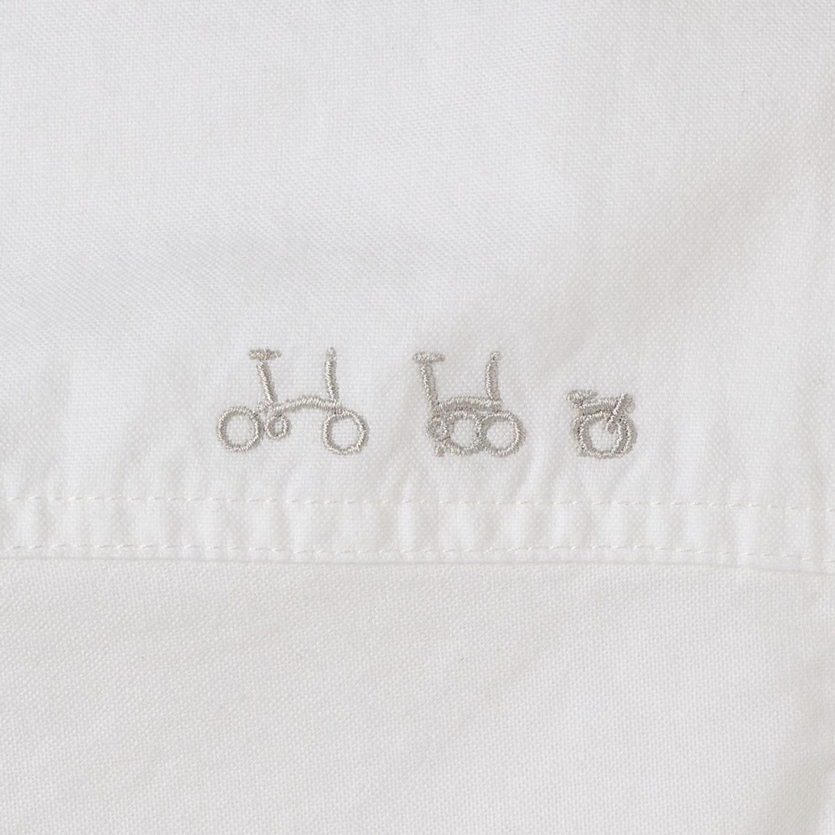 브롬톤 런던(BROMPTON LONDON) W OXFORD HALF SLEEVE COLLAR SHIRT - WHITE (P252WSH434)
