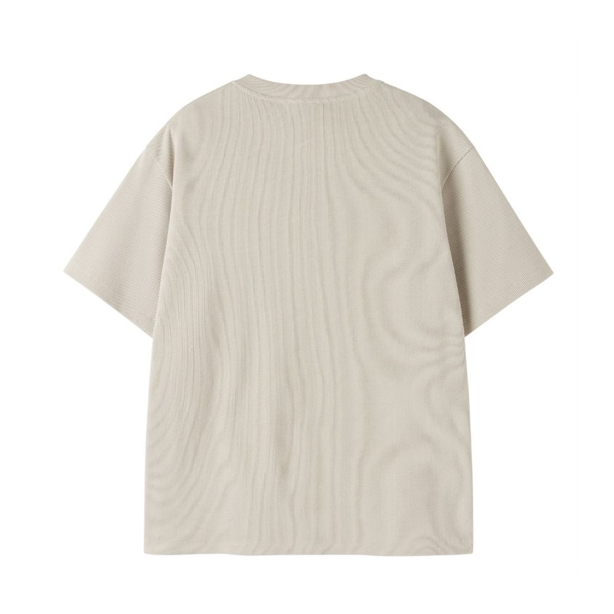 브롬톤 런던(BROMPTON LONDON) BUTTON WAFFLE HALF SLEEVE T-SHIRT - BEIGE (P252MTS433)