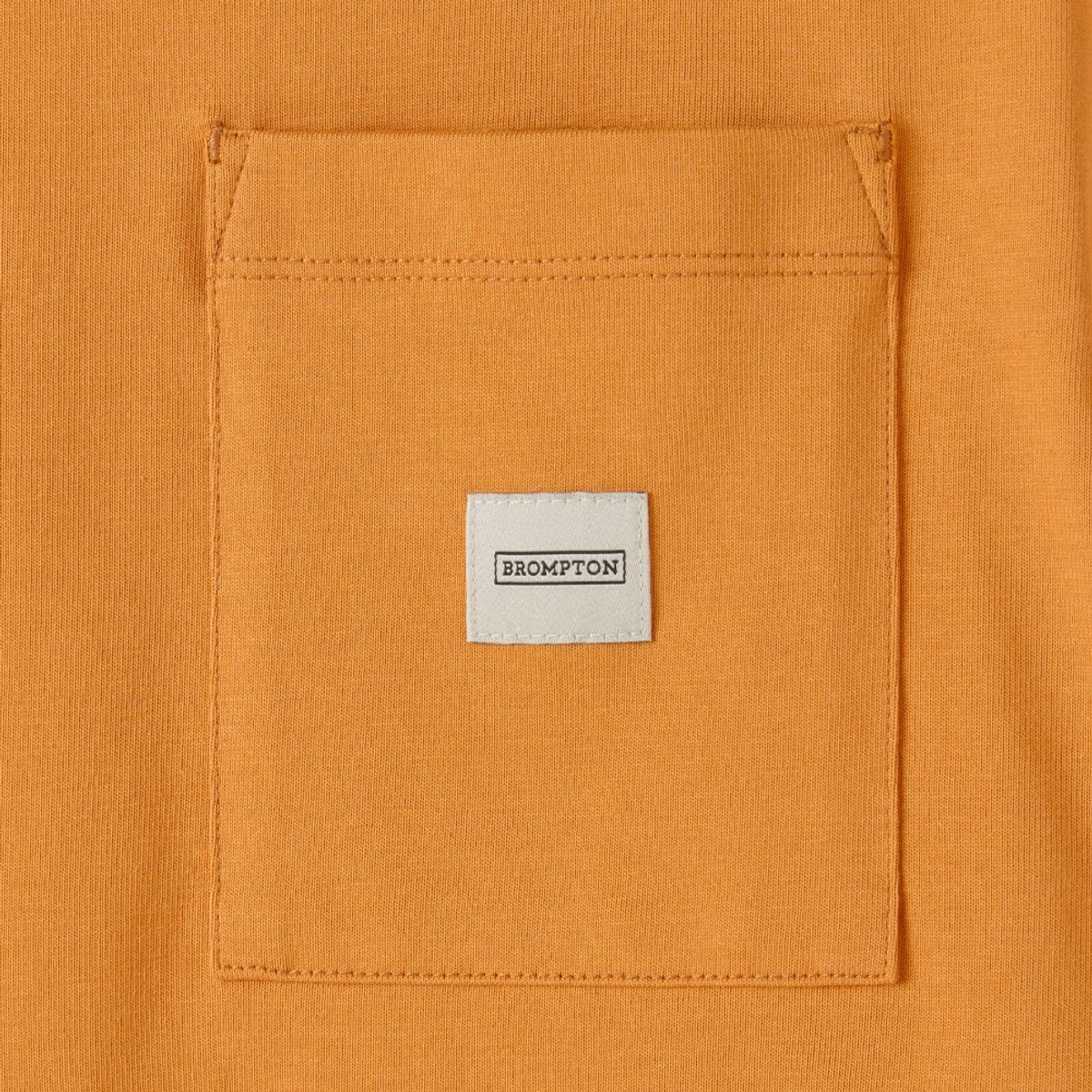 브롬톤 런던(BROMPTON LONDON) BASIC HALF SLEEVE T-SHIRT - ORANGE (P252UTS431)
