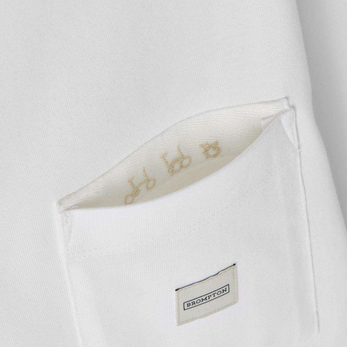 브롬톤 런던(BROMPTON LONDON) BASIC HALF SLEEVE T-SHIRT - WHITE (P252UTS431)