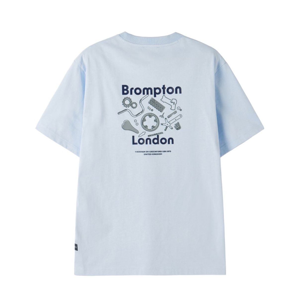 브롬톤 런던(BROMPTON LONDON) PARTS GRAPHIC HALF SLEEVE T-SHIRT - L/BLUE (P252UTS432)