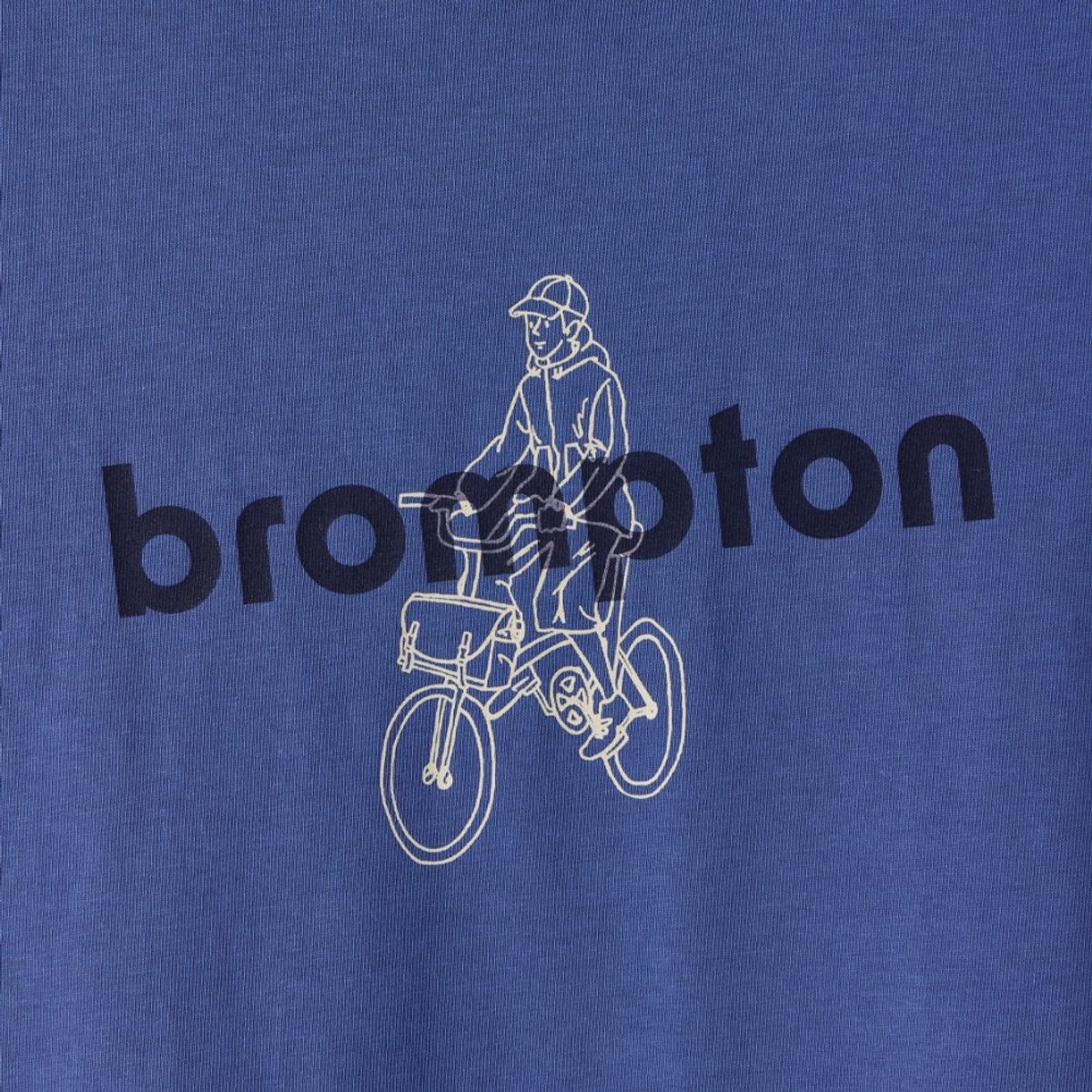 브롬톤 런던(BROMPTON LONDON) BROMPTON RIDER GRAPHIC T-SHIRT - BLUE (P252UTS436)