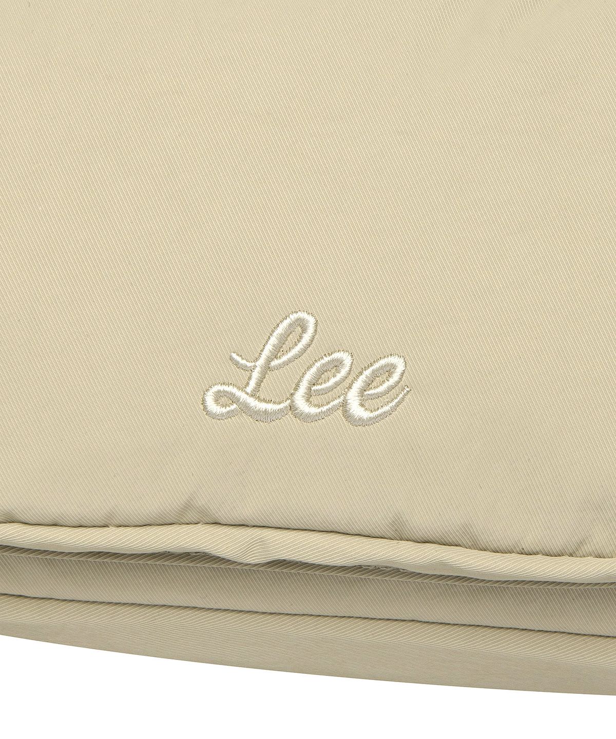 리(LEE) 나일론 듀얼 포켓 핸드백 베이지