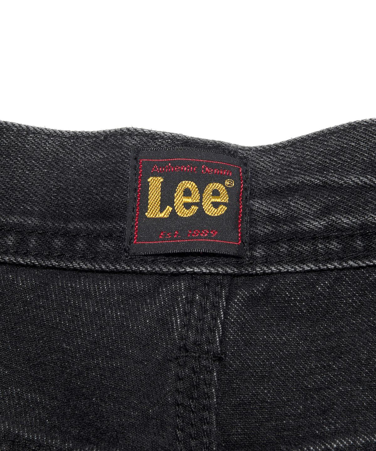 리(LEE) 페인터 데님 쇼츠 블랙 워싱