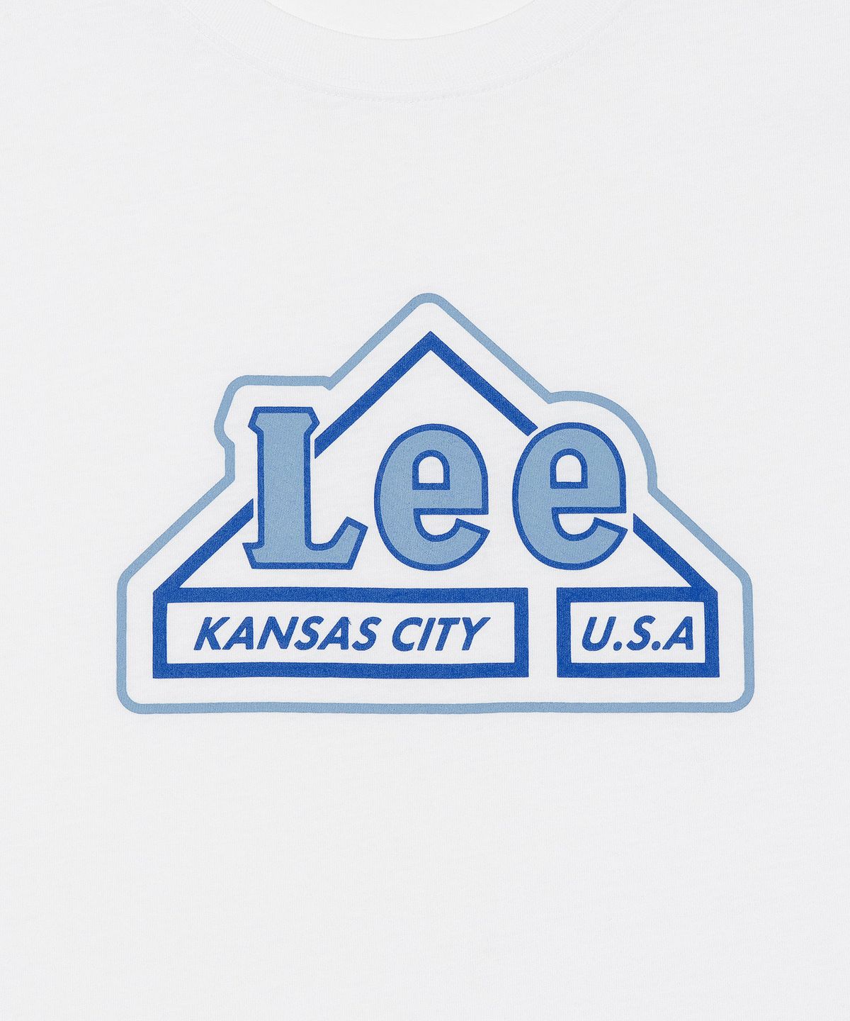 리(LEE) 캔자스 하우스 로고 티셔츠 화이트