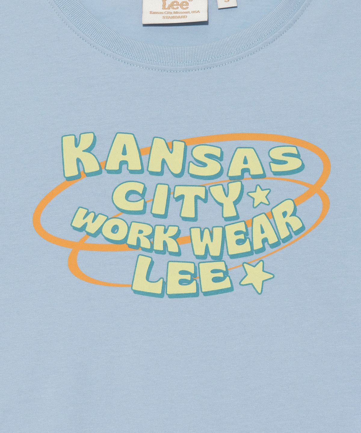 리(LEE) 우먼 캔자스 시티 워크웨어 리 티셔츠 라이트블루
