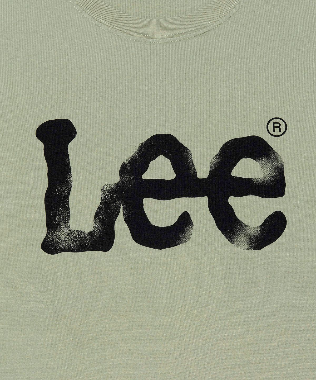 리(LEE) 스프레이 트위치 로고 티셔츠 카키