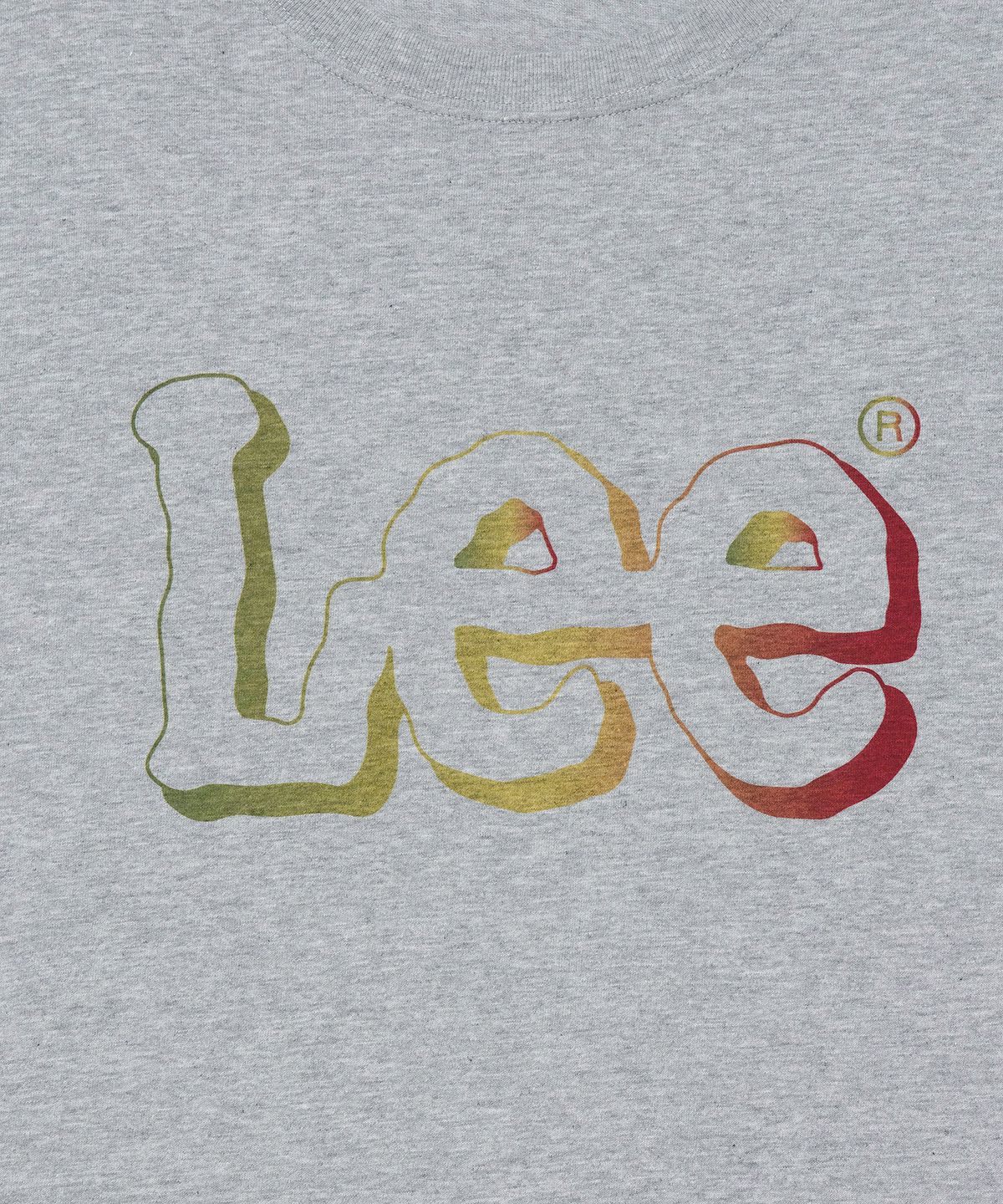 리(LEE) 그라데이션 트위치 로고 티셔츠 그레이
