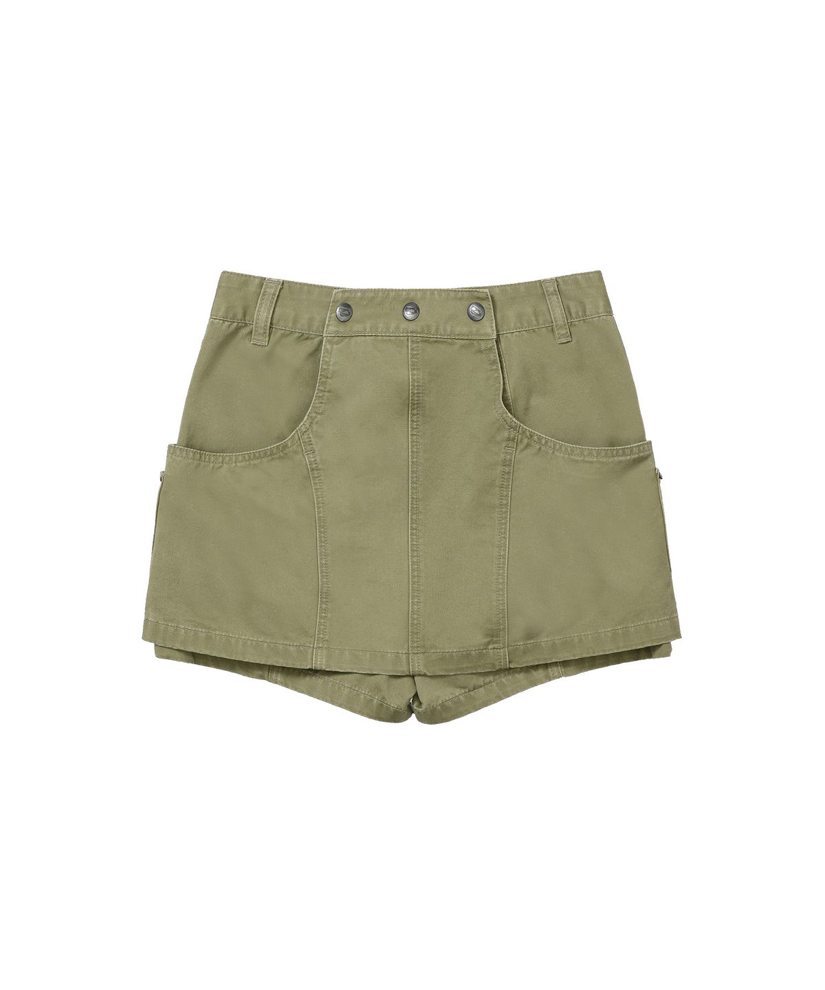 웰빙익스프레스(WELLBEING EXPRESS) Layered Shorts Light Khaki