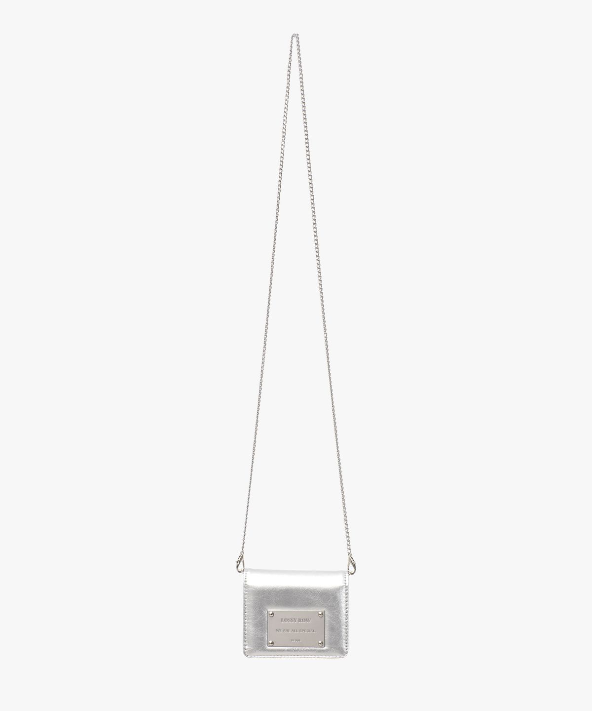 로시로우(LOSSYROW) Chain Card Wallet Bag Silver