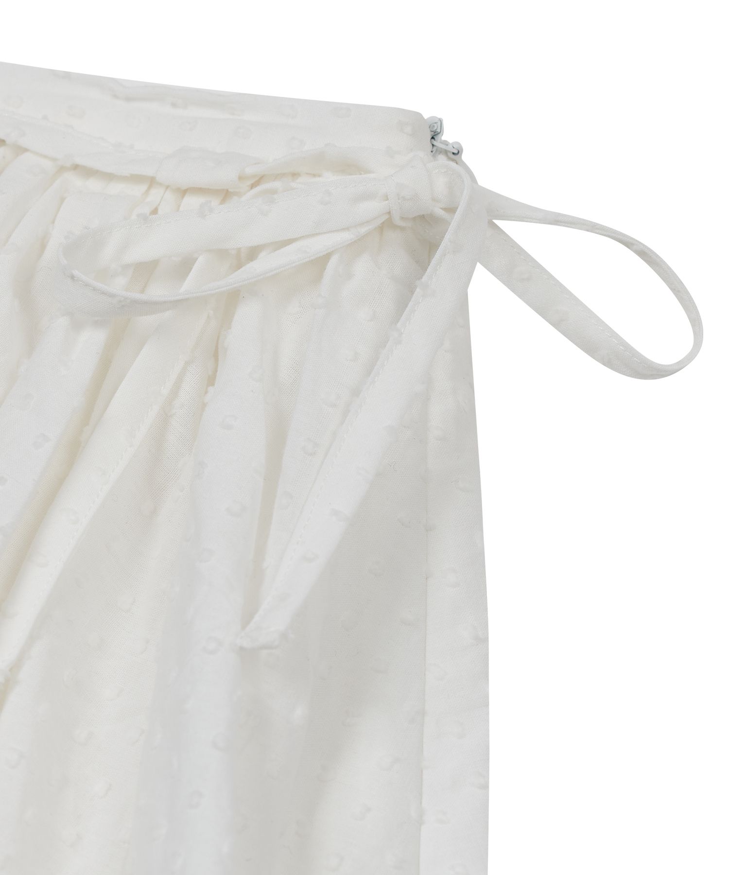 MUSINSA | TYPESERVICE Asymmetrical Shirring Skirt [White]