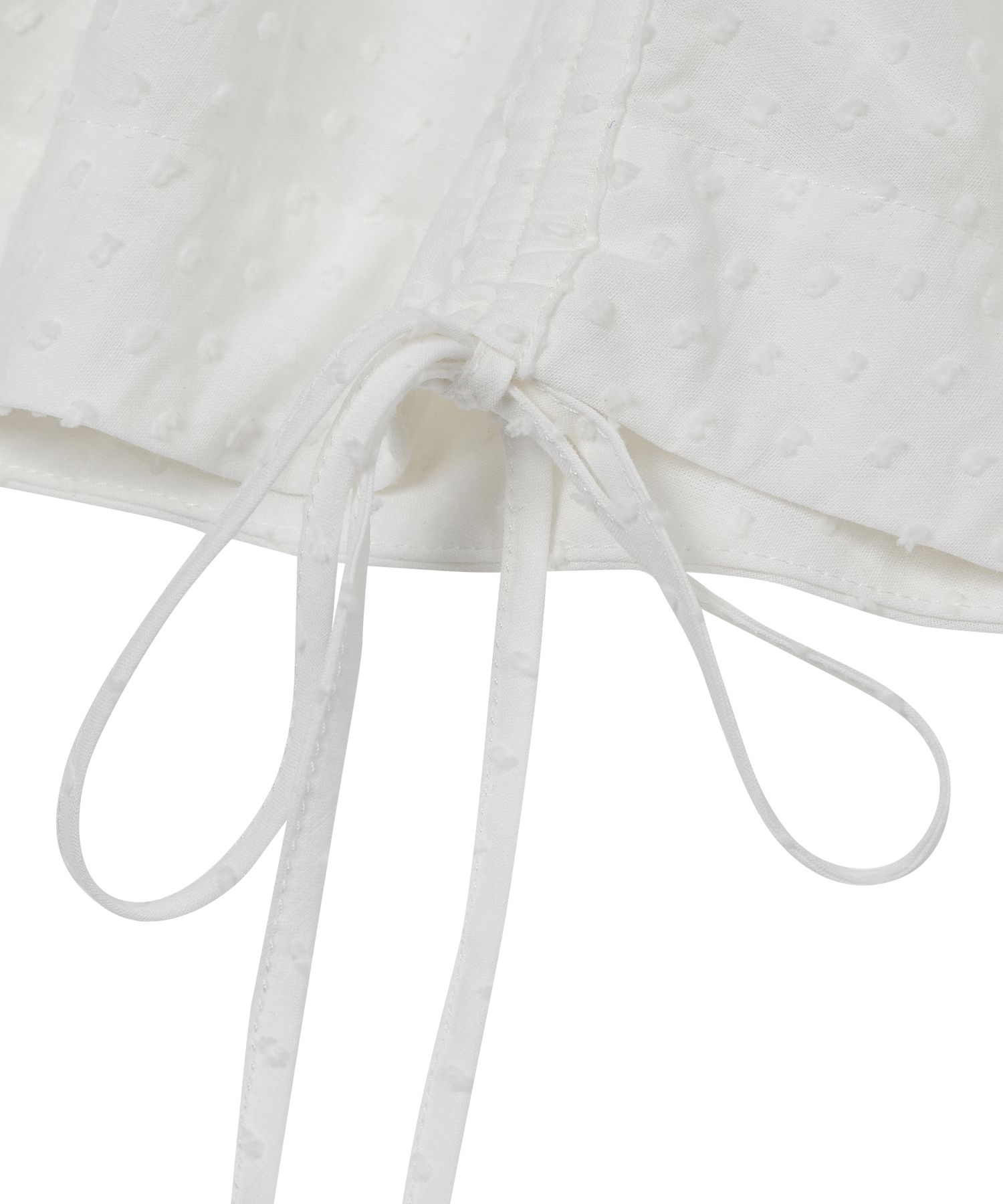 MUSINSA | TYPESERVICE Asymmetrical Shirring Skirt [White]