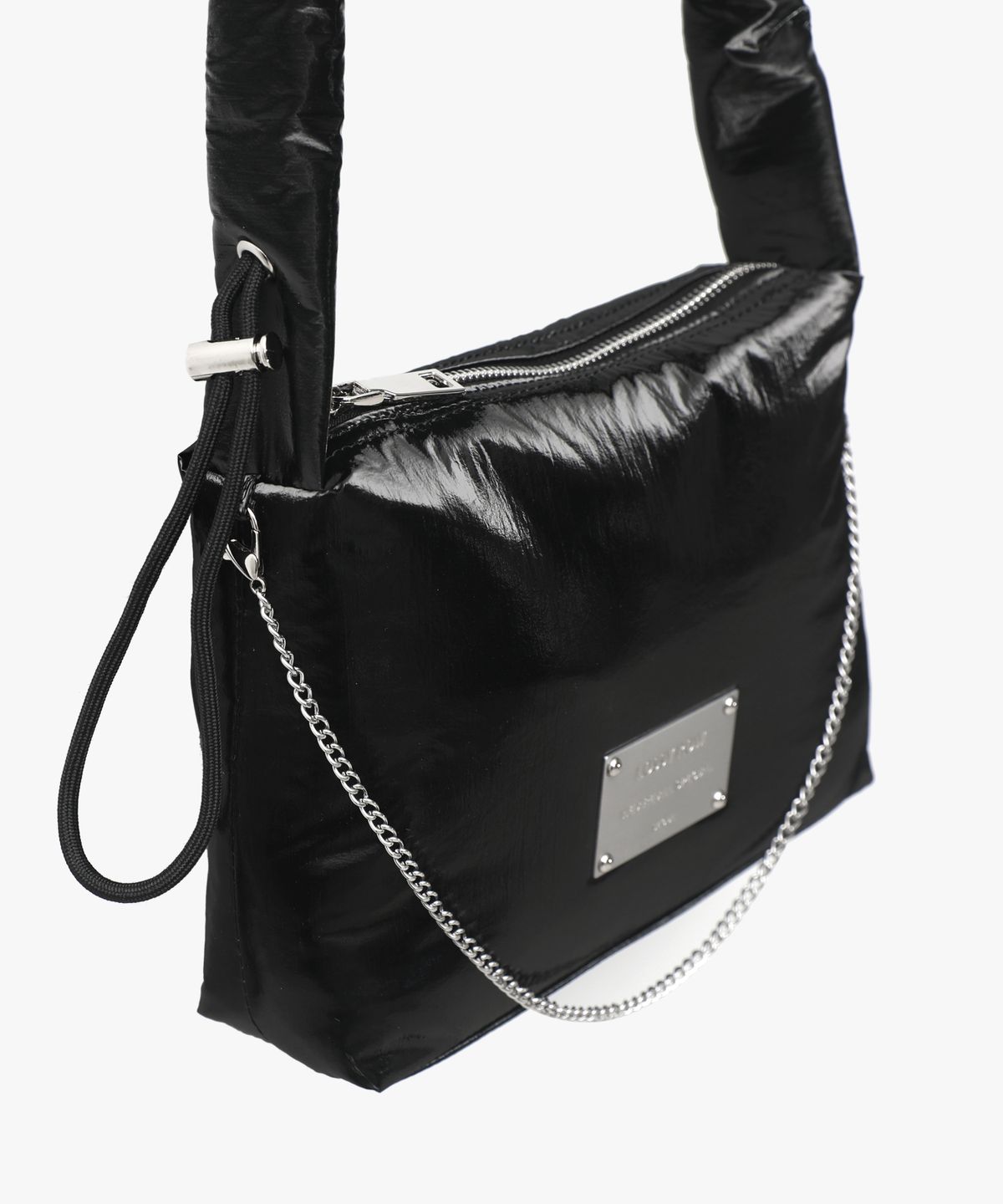 로시로우(LOSSYROW) Glossy Shoulder Bag Black