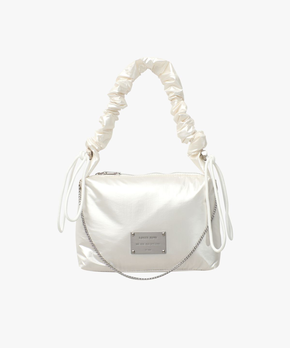 로시로우(LOSSYROW) Glossy Shoulder Bag White