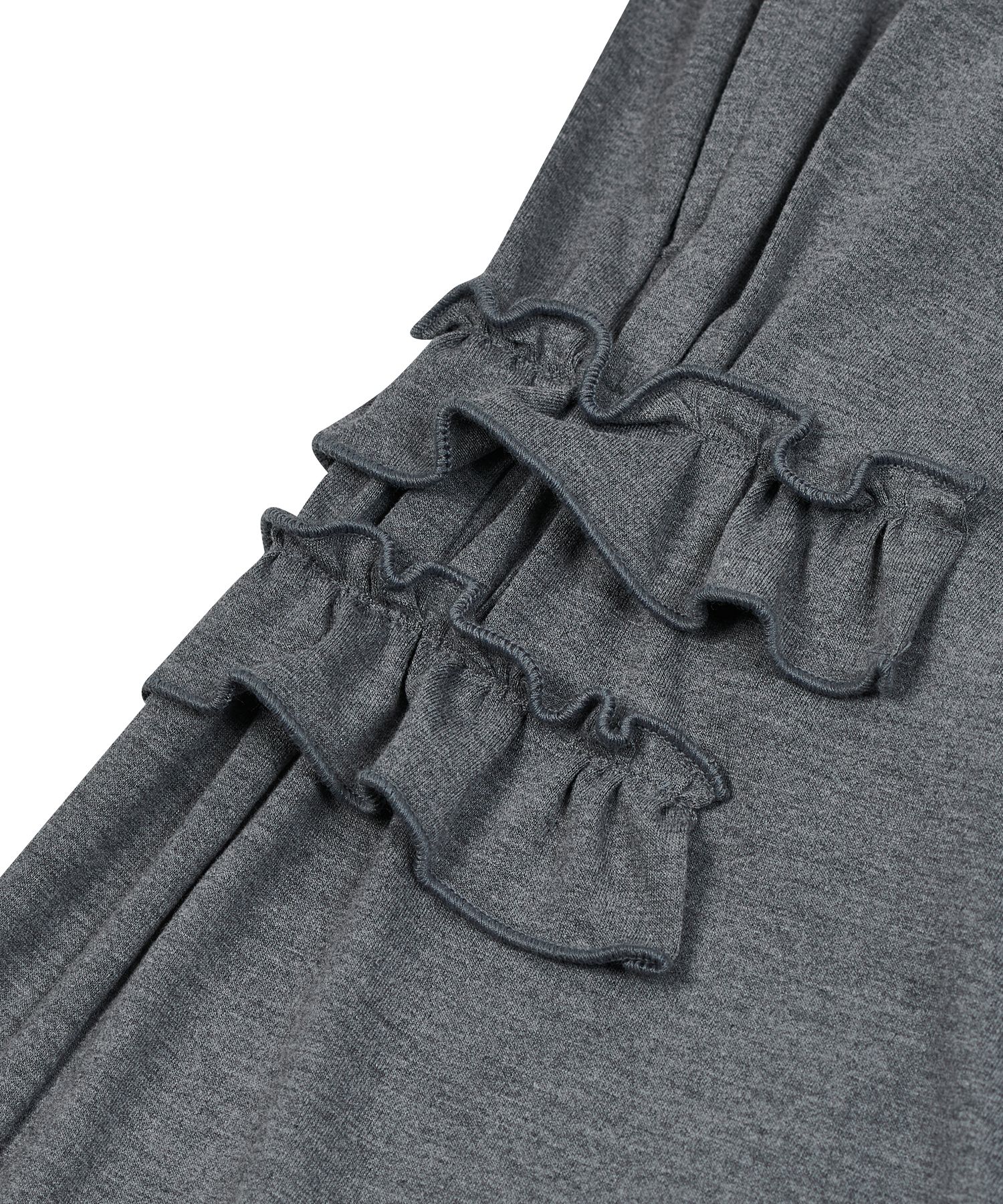 MUSINSA | TYPESERVICE Ruffled Comfy Pants [Gray]