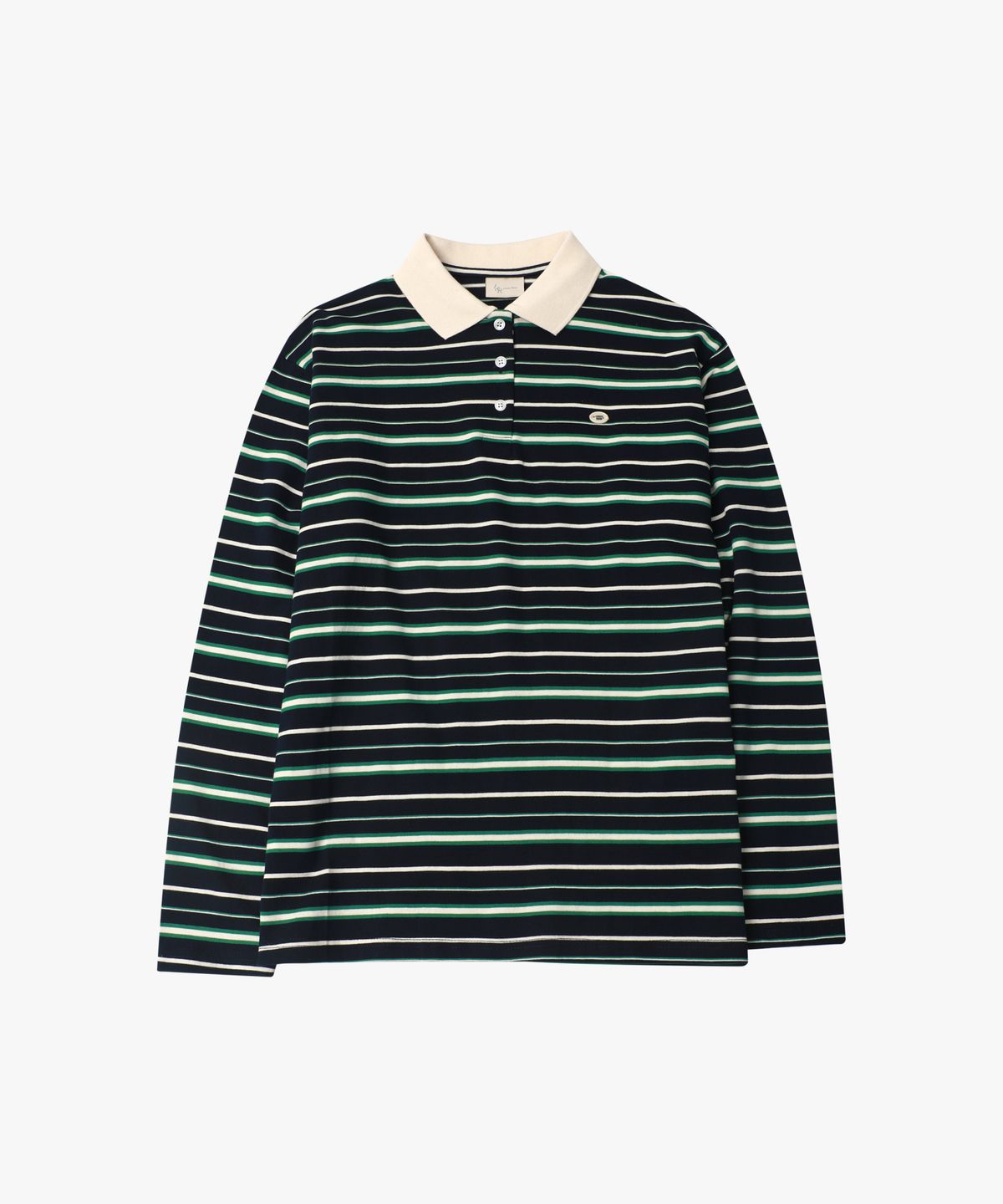 로시로우(LOSSYROW) Stripe Polo T-shirt Green