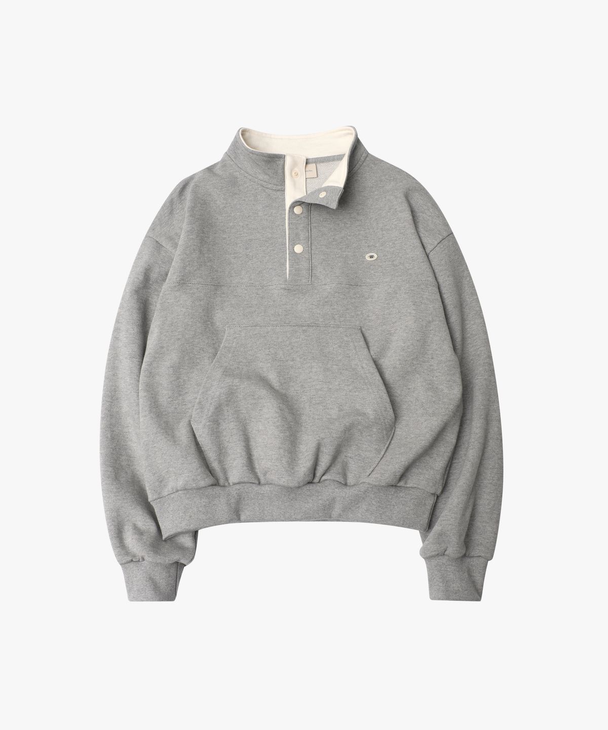 로시로우(LOSSYROW) Colored Anorak Cotton Sweatshirt Grey
