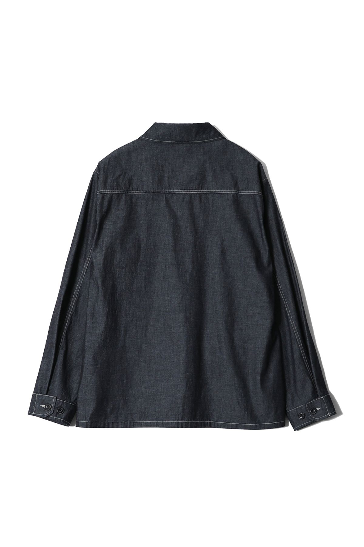 홀리선(HORLISUN) Halfmoon Chambray Fatigue Jacket Dark Navy