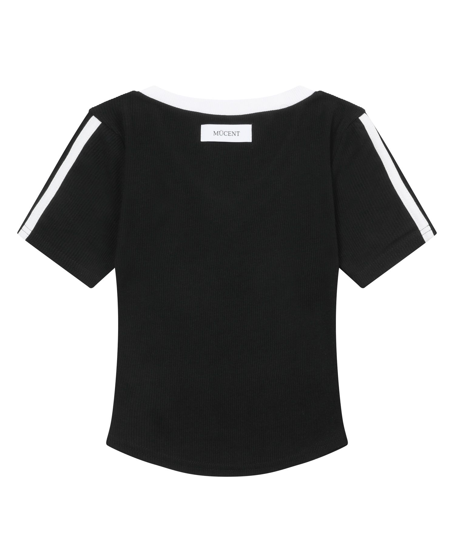 ◆MUCENT◆ Binding Track Line Golji Short Sleeve Tee 3 Color MUSINSA | MUCENT Binding Track Line Golji Short Sleeve Tee