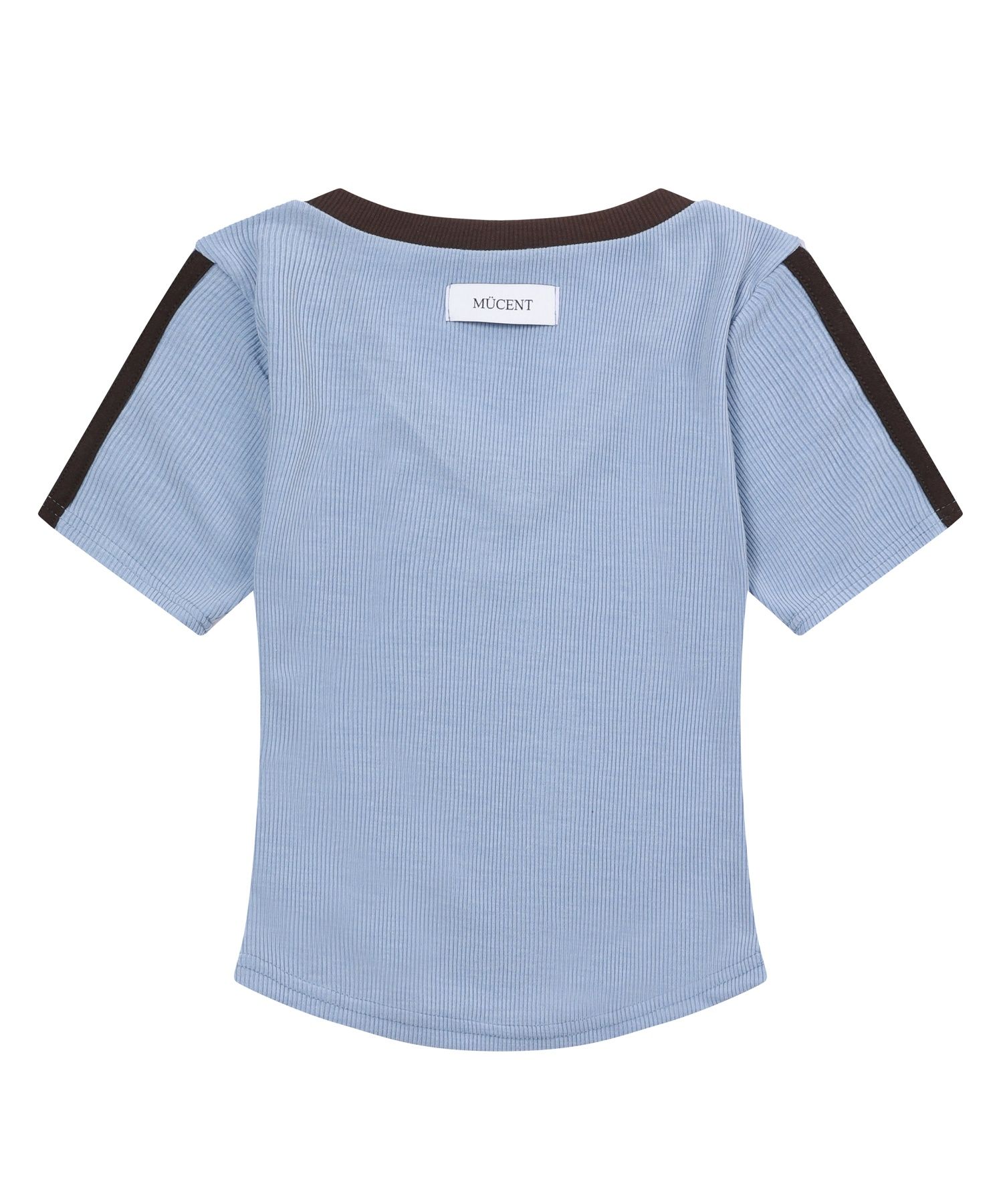 ◆MUCENT◆ Binding Track Line Golji Short Sleeve Tee 3 Color MUSINSA | MUCENT Binding Track Line Golji Short Sleeve Tee