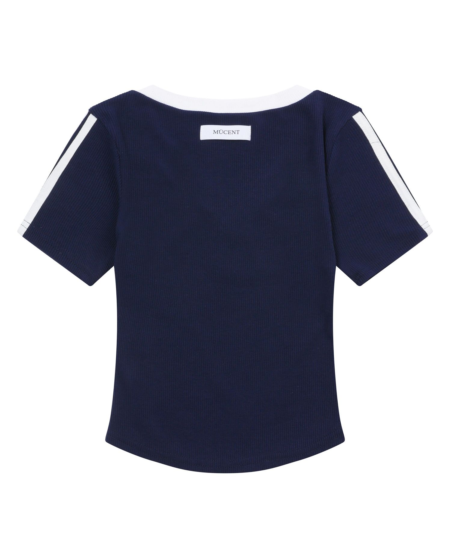 ◆MUCENT◆ Binding Track Line Golji Short Sleeve Tee 3 Color MUSINSA | MUCENT Binding Track Line Golji Short Sleeve Tee