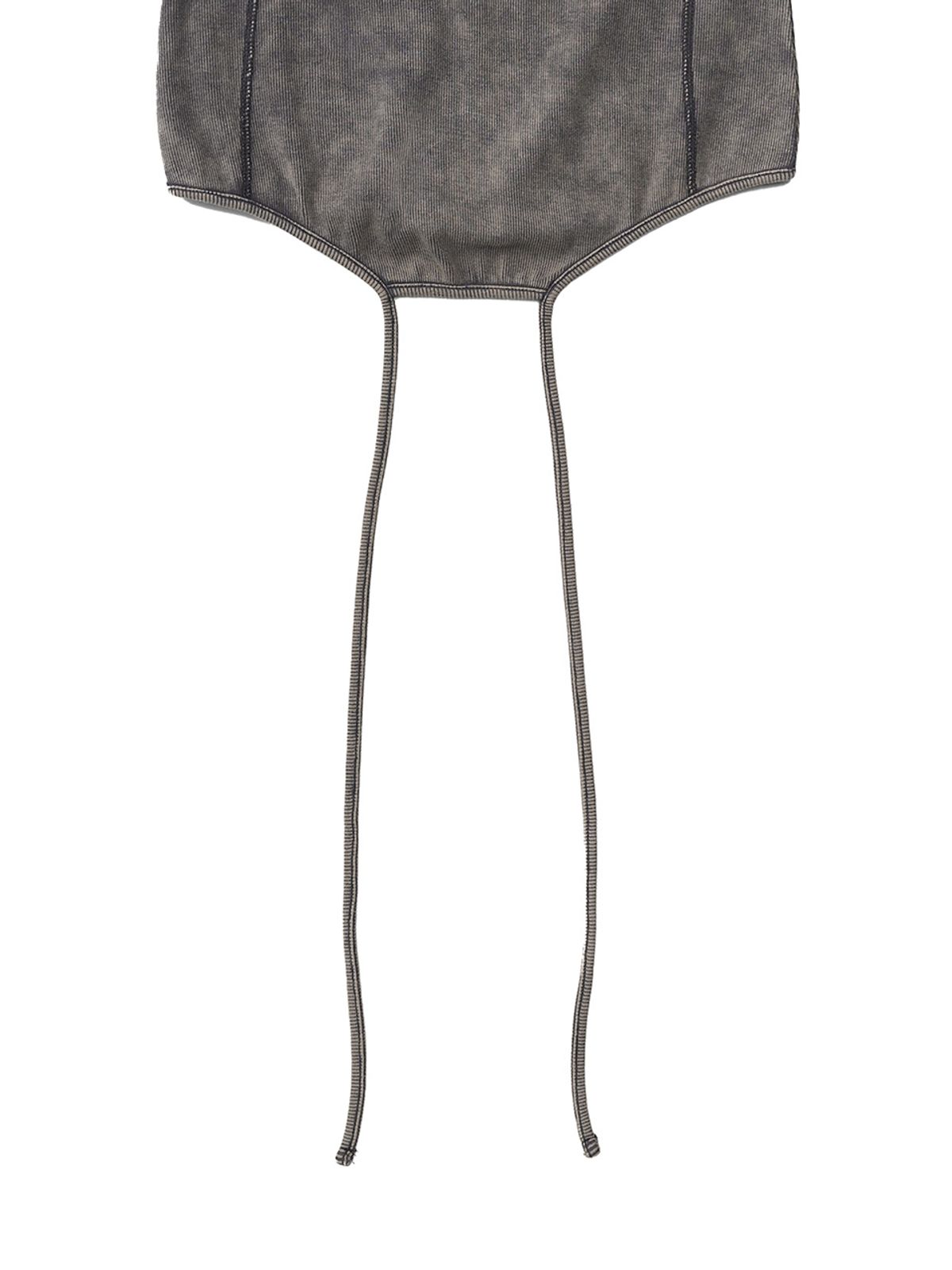 지제뮤지엄(ZIZEMUSEUM) RIBBED STRING T SHIRTS(STONE BROWN)