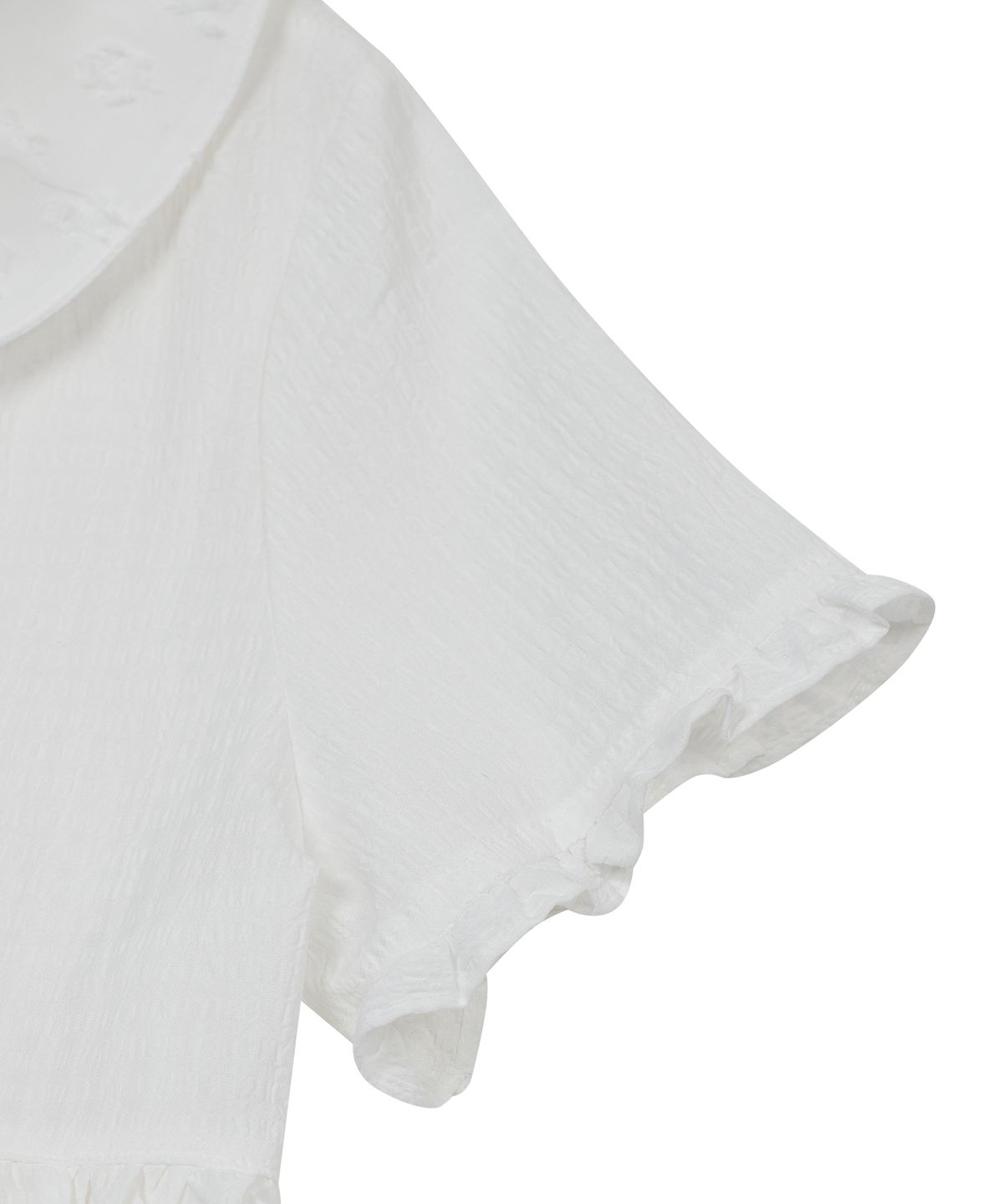 타입서비스(TYPESERVICE) Textured Collar Top [White]