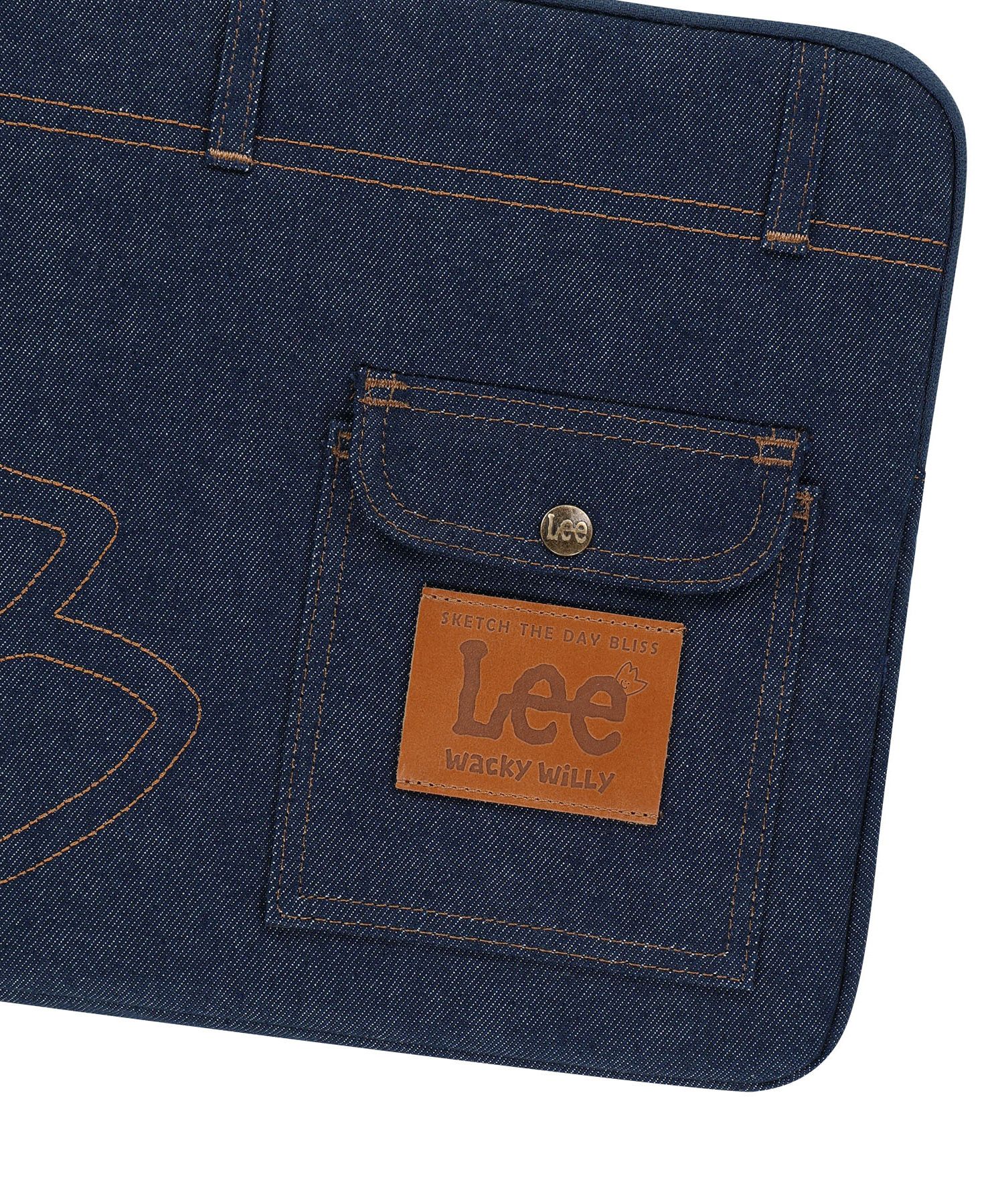 [WACKYWILLY× Lee] ノートパソコン ポーチ Bag(2 COLOR) MUSINSA | WACKY WILLY [Wackywilly x Lee] Laptop Pouch Indigo