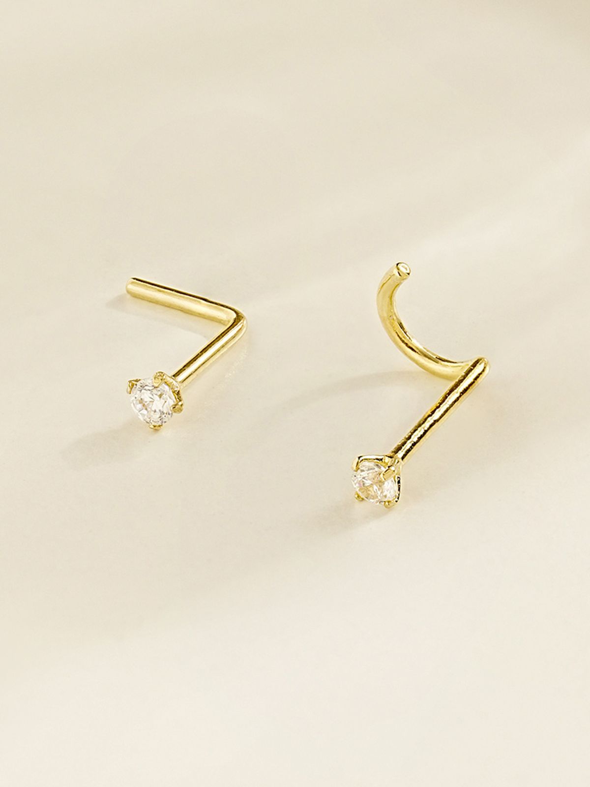 미니멀피어싱(MINIMALPIERCING) 14K 데일리 큐빅 코찌 피어싱