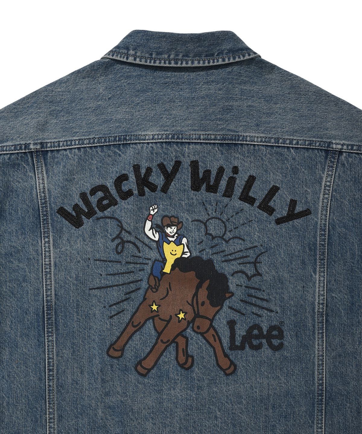 와키윌리(WACKY WILLY) [와키윌리 x Lee] 그래픽 데님 자켓 인디고