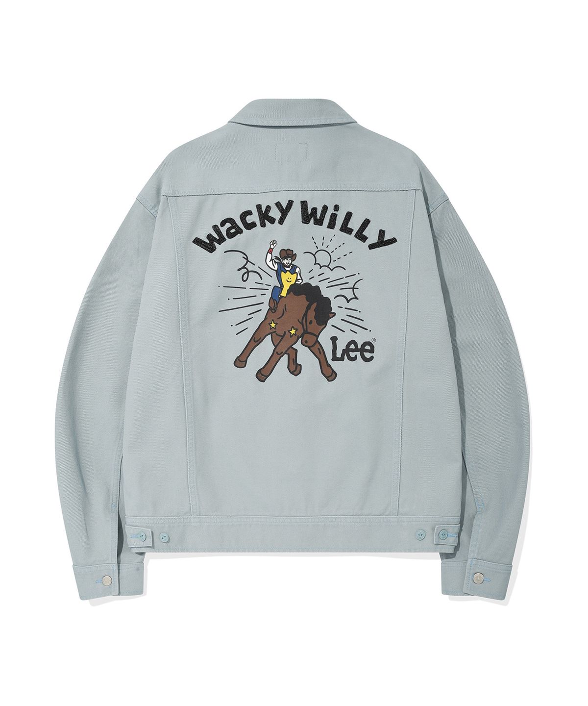 와키윌리(WACKY WILLY) [와키윌리 x Lee] 그래픽 데님 자켓 민트
