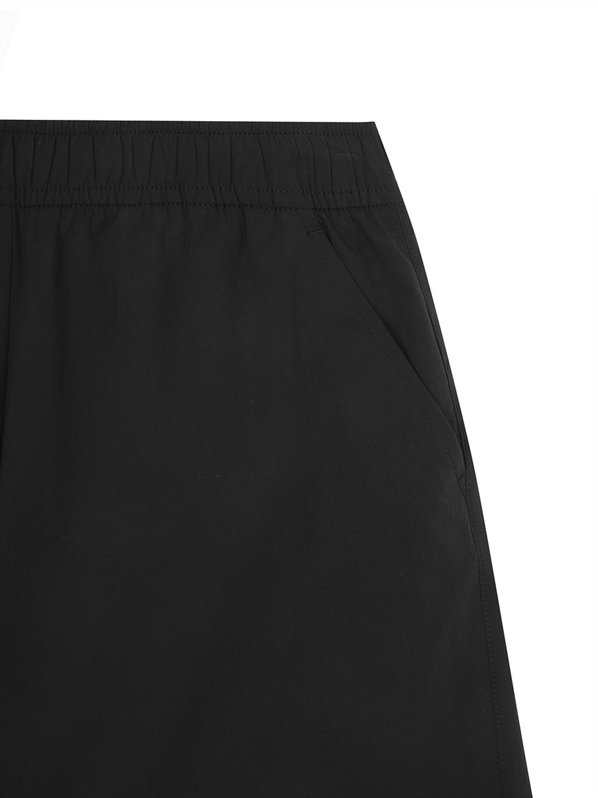 디스커버리 키즈(DISCOVERY KIDS) 키즈 프레시벤트 경량 우븐 에센셜 트레이닝 반바지 (BLACK)