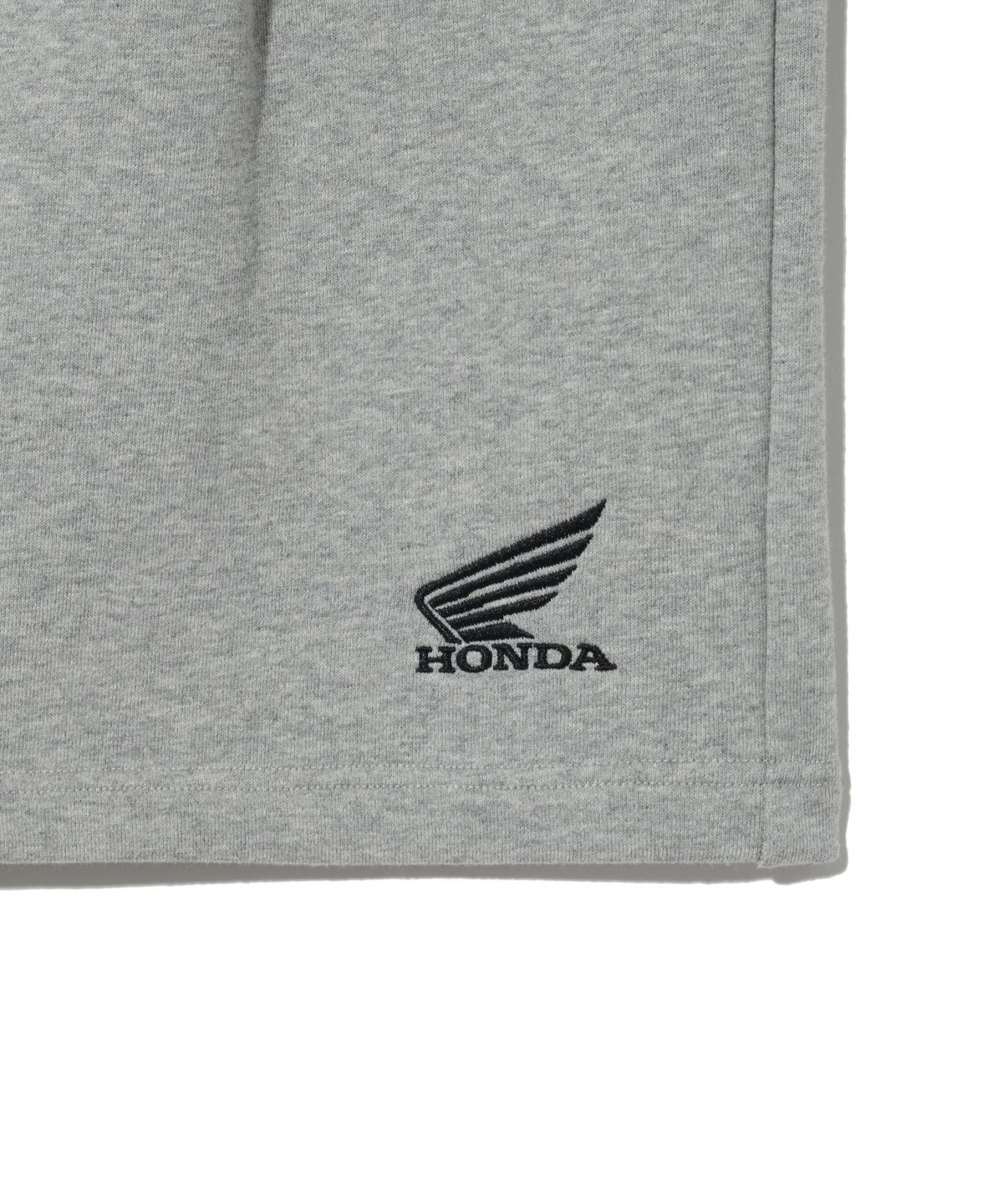 핍스 모터사이클(PHYPS MOTORCYCLE) Honda Original Wing logo Bermuda Sweat Pants_Gray